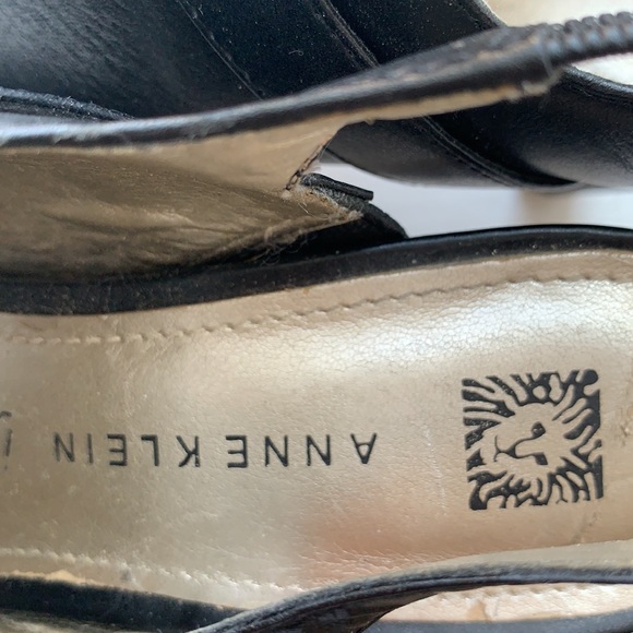 Anne Klein leather open toe high heel sandal - Picture 5 of 9